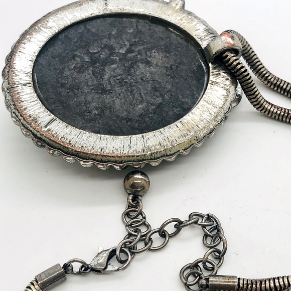 Vintage Ornate Nouveau Huge Pendant Necklace - Picture 6 of 12